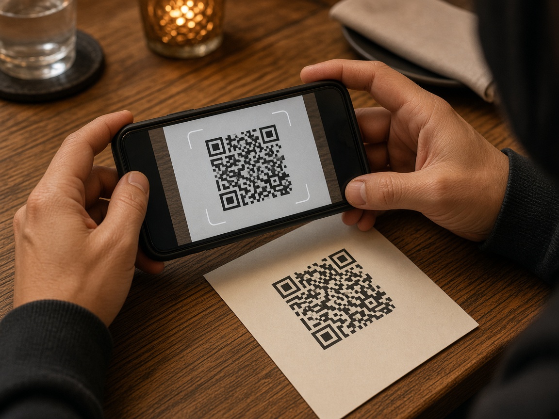 QR Code no estabelecimento